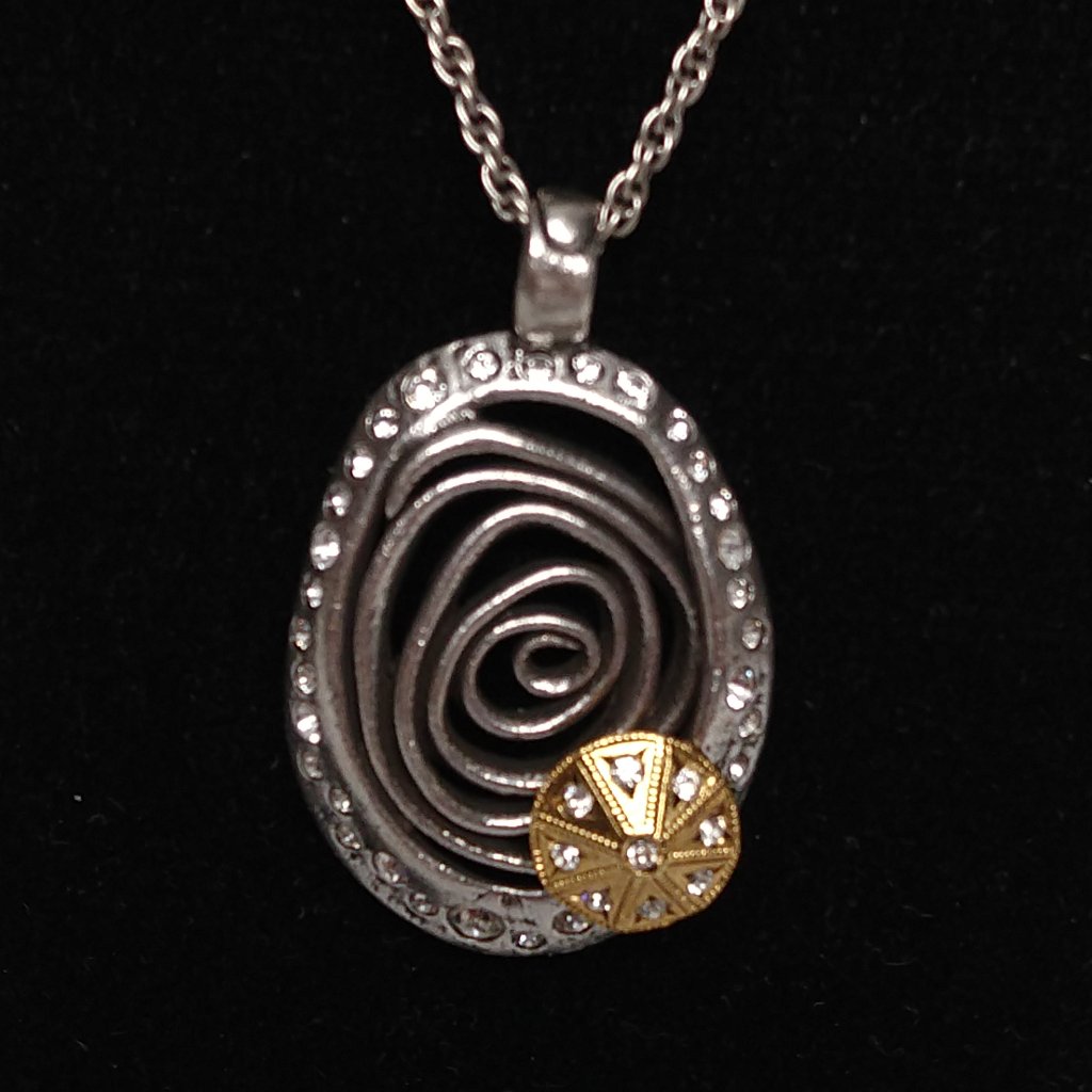 Patricia Locke Necklace Silver Plate Swarovski